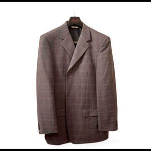 Versini Grey Sportcoat | Grey Plaid | Size 40R | 3 Button